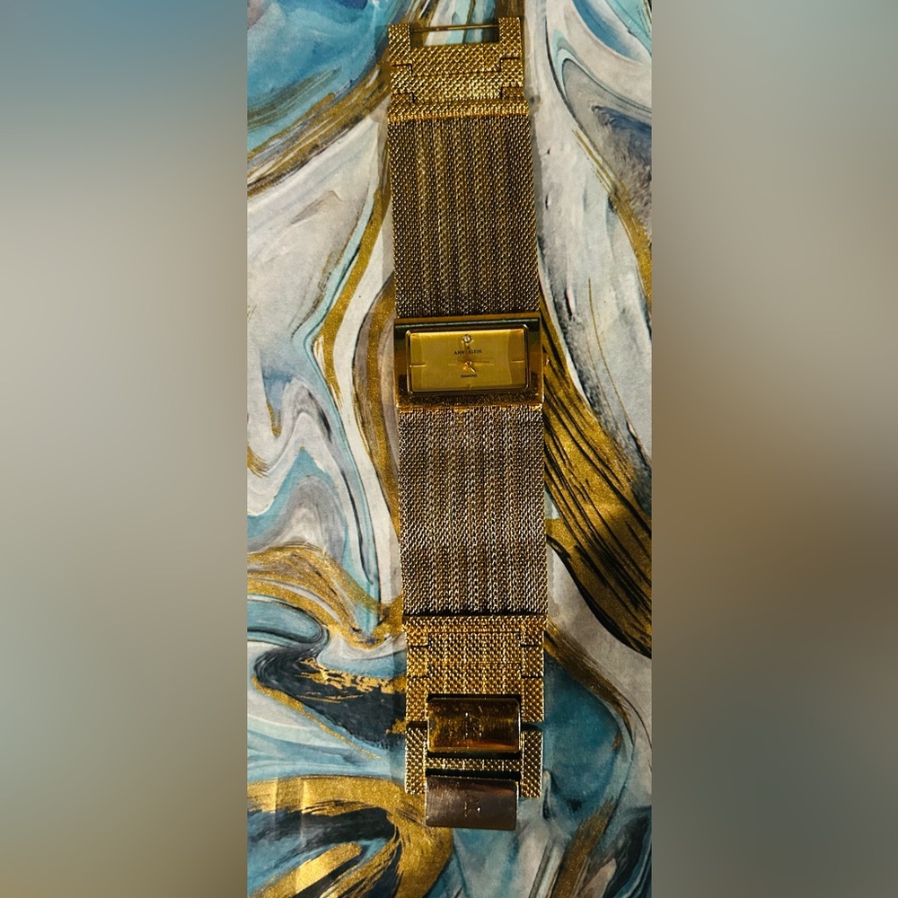 Anne Klein Gold-Tone Mesh Bracelet